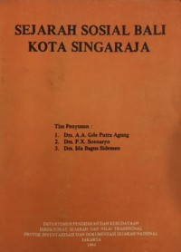 Sejarah sosial Bali kota Singaraja